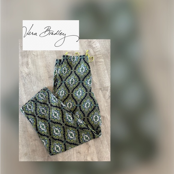 Vera Bradley Lounge/Pajama Pants Size Small
Blue Green Pink Floral corduroy - Picture 9 of 9